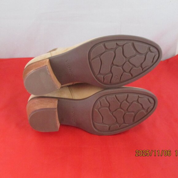 Vionic Shantelle Nubuck Heels Ankle Boots $170 - US Size 5 - Wheat - 1400 - Picture 8 of 10